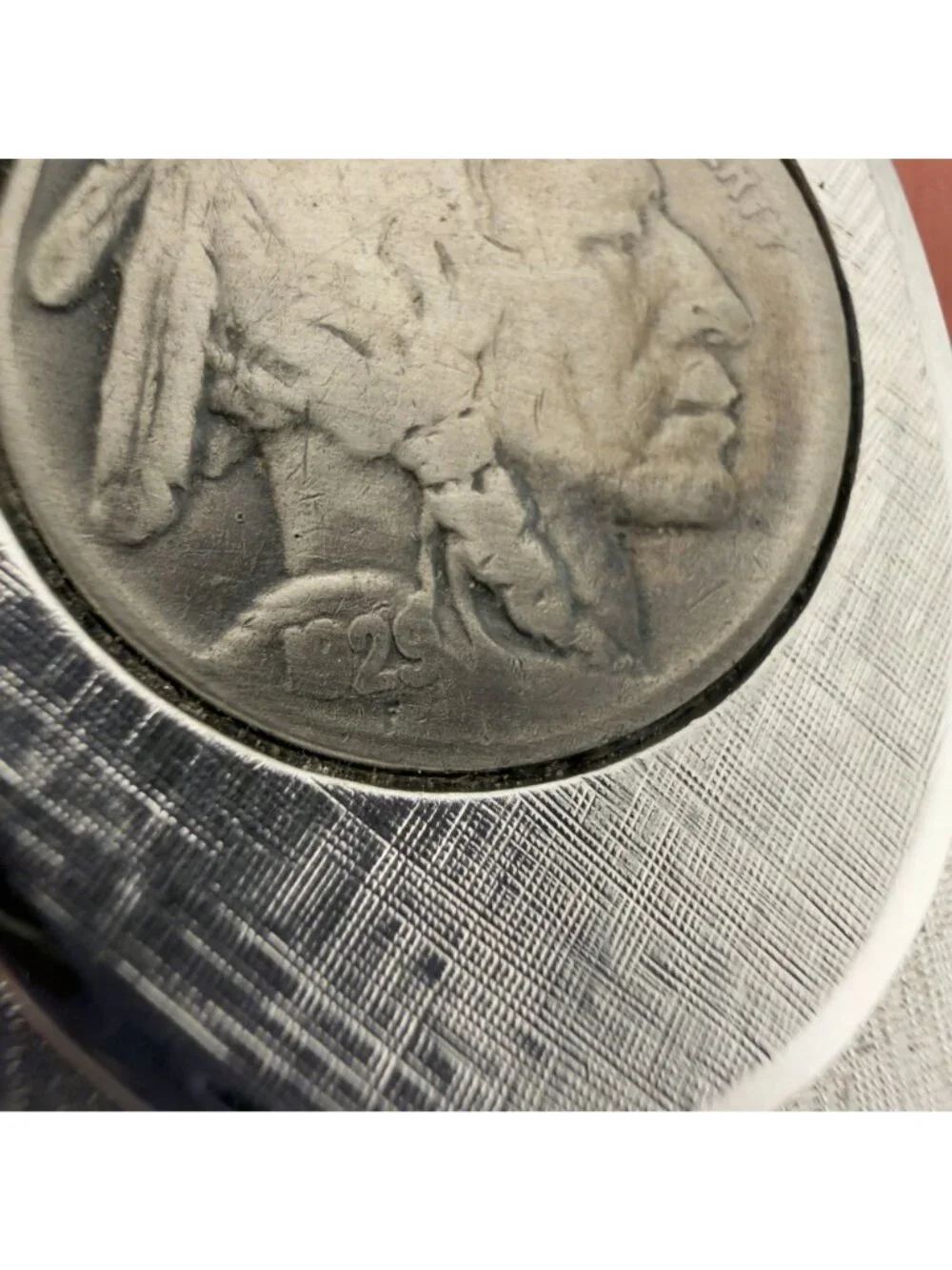 Authentic 1929 US Indian Head Penny Money Clip by C.D. Foster